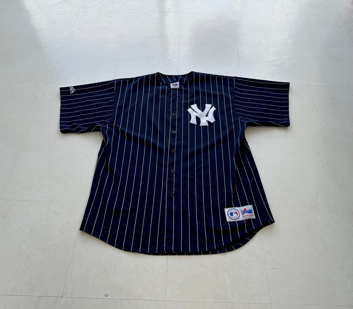 New York Yankees Blue Warm Up Jersey Majestic NWT XLARGE XL - C&S Sports  and Hobby