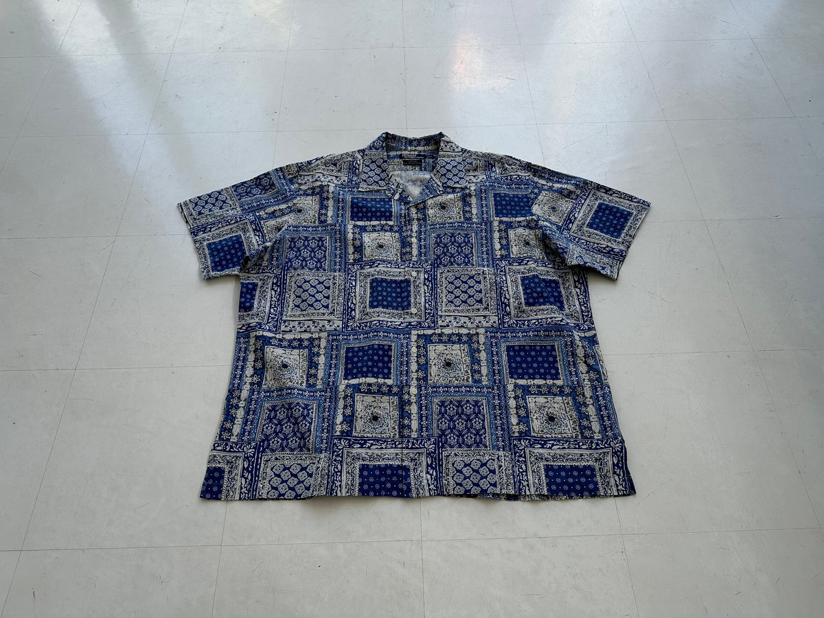 90s CLAYTON Bandana Patchwork Shirt XL – NO BURCANCY