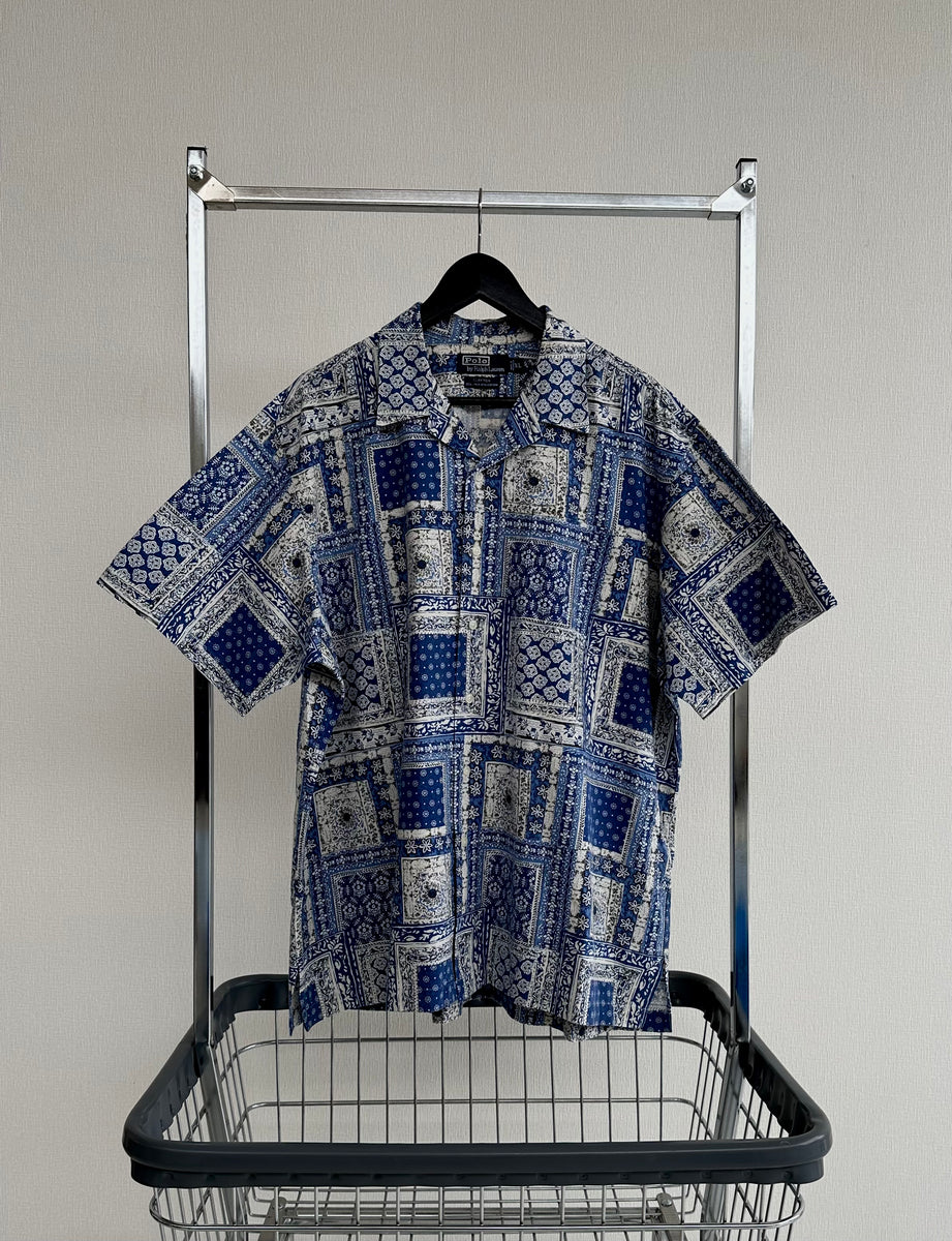 90s CLAYTON Bandana Patchwork Shirt XL – NO BURCANCY