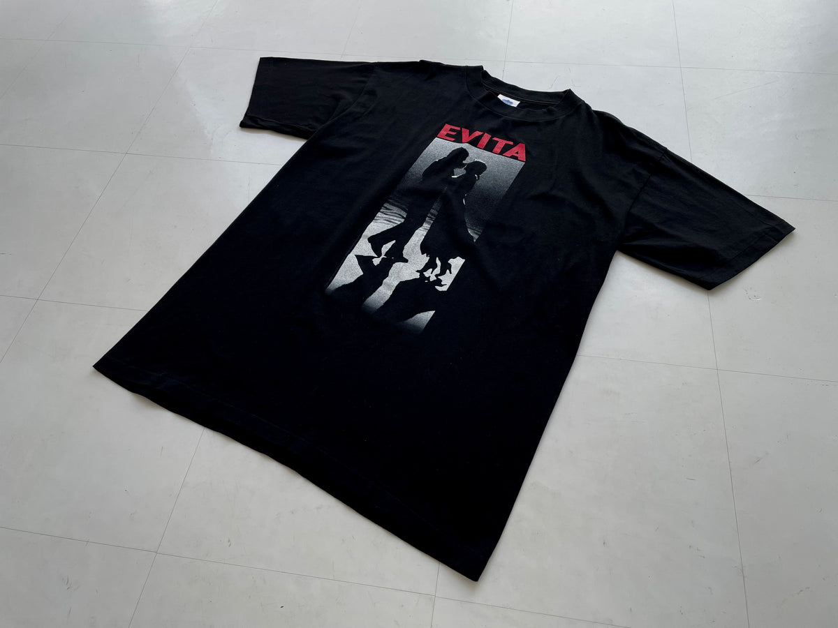 90s Vintage EVITA T-shirt L Black – NO BURCANCY