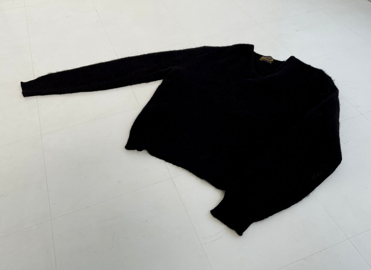 60s Vintage DRUMMOND Mohair Sweater Black Asis – NO