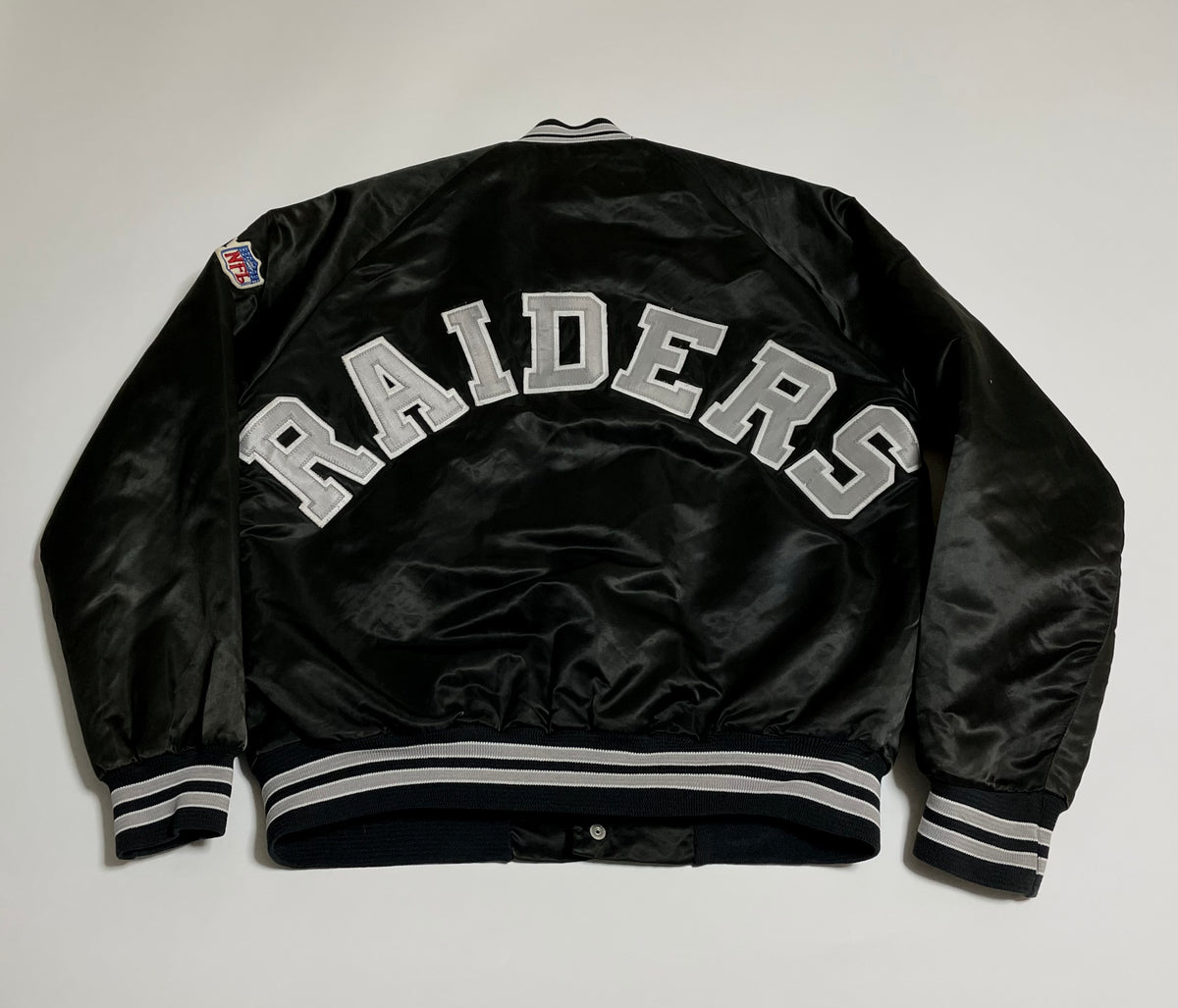 90s vintage RAIDERS Chalk Line varsity jacket M – NO BURCANCY