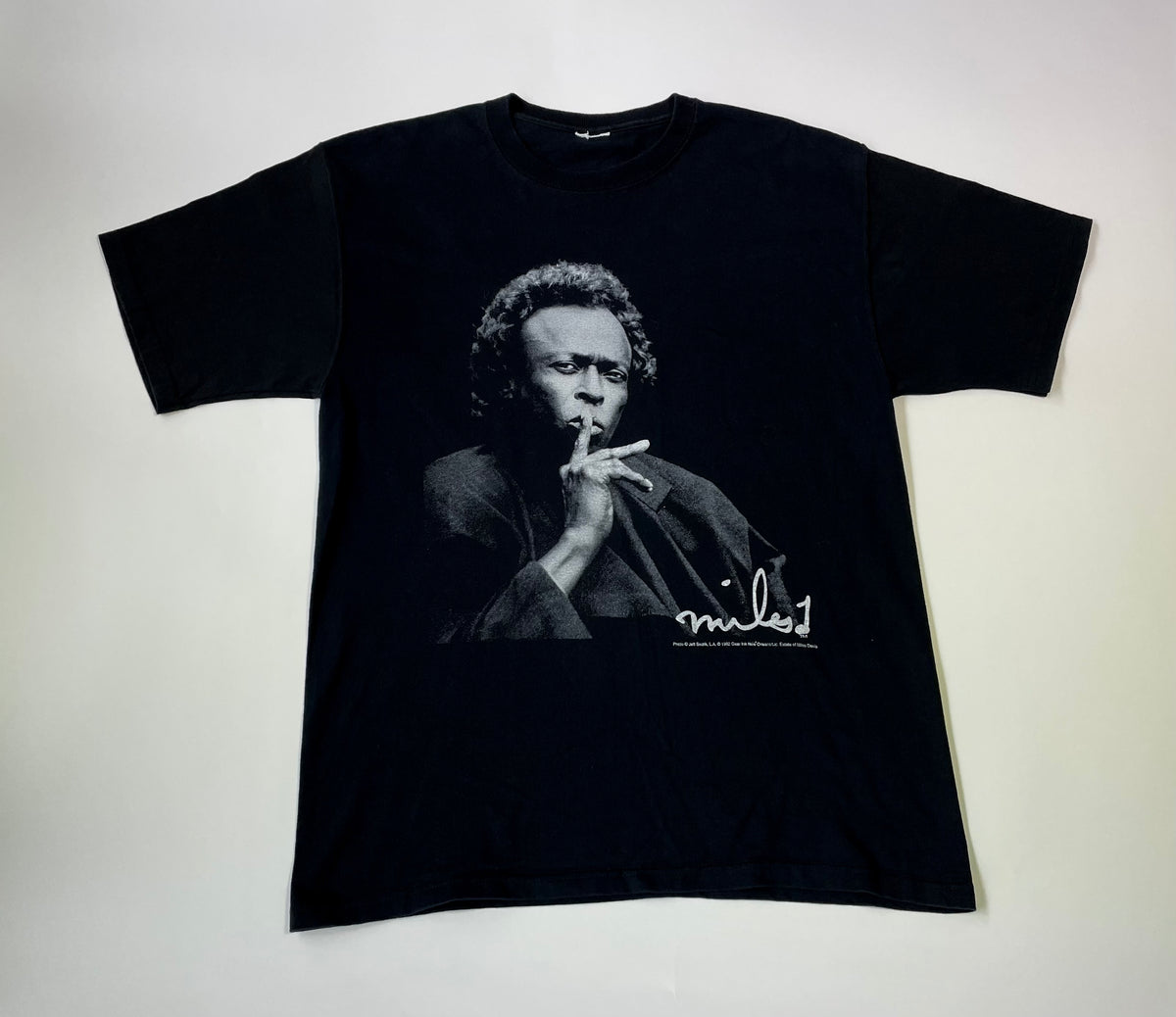 90s vintage Miles Davis “gear inc” Tshirt – NO BURCANCY