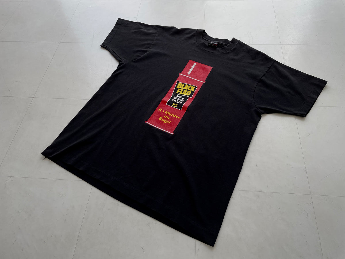 90s Vintage BlackFlag T-shirt XL Black – NO BURCANCY