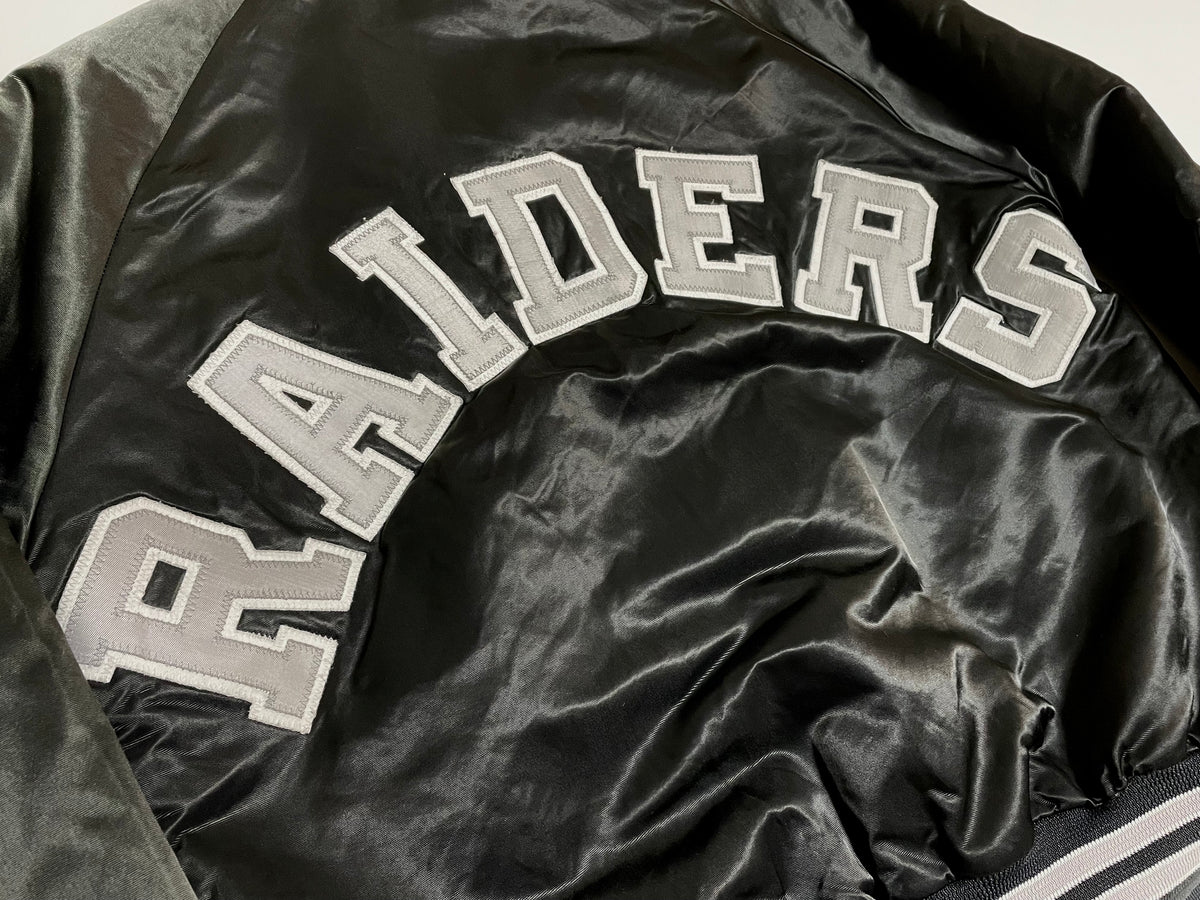 90s vintage RAIDERS Chalk Line varsity jacket M – NO BURCANCY