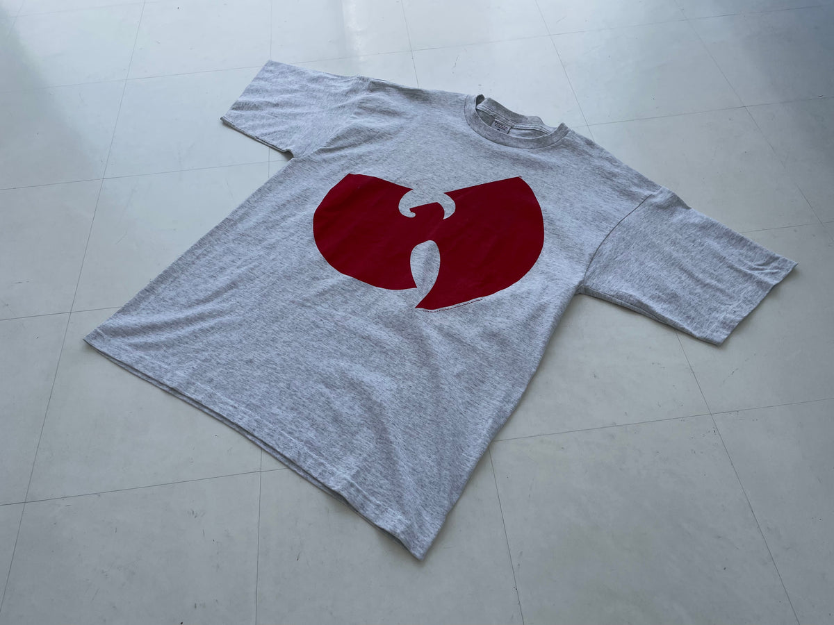 90s Vintage Wu-Tang Clan BIG LOGO T-shirt XL Gray – NO 