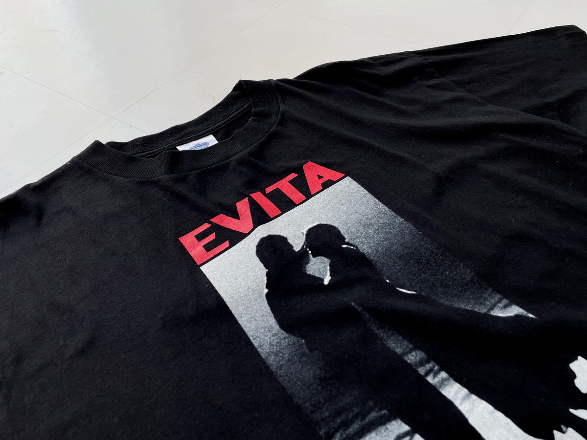 90s Vintage EVITA T-shirt L Black – NO BURCANCY