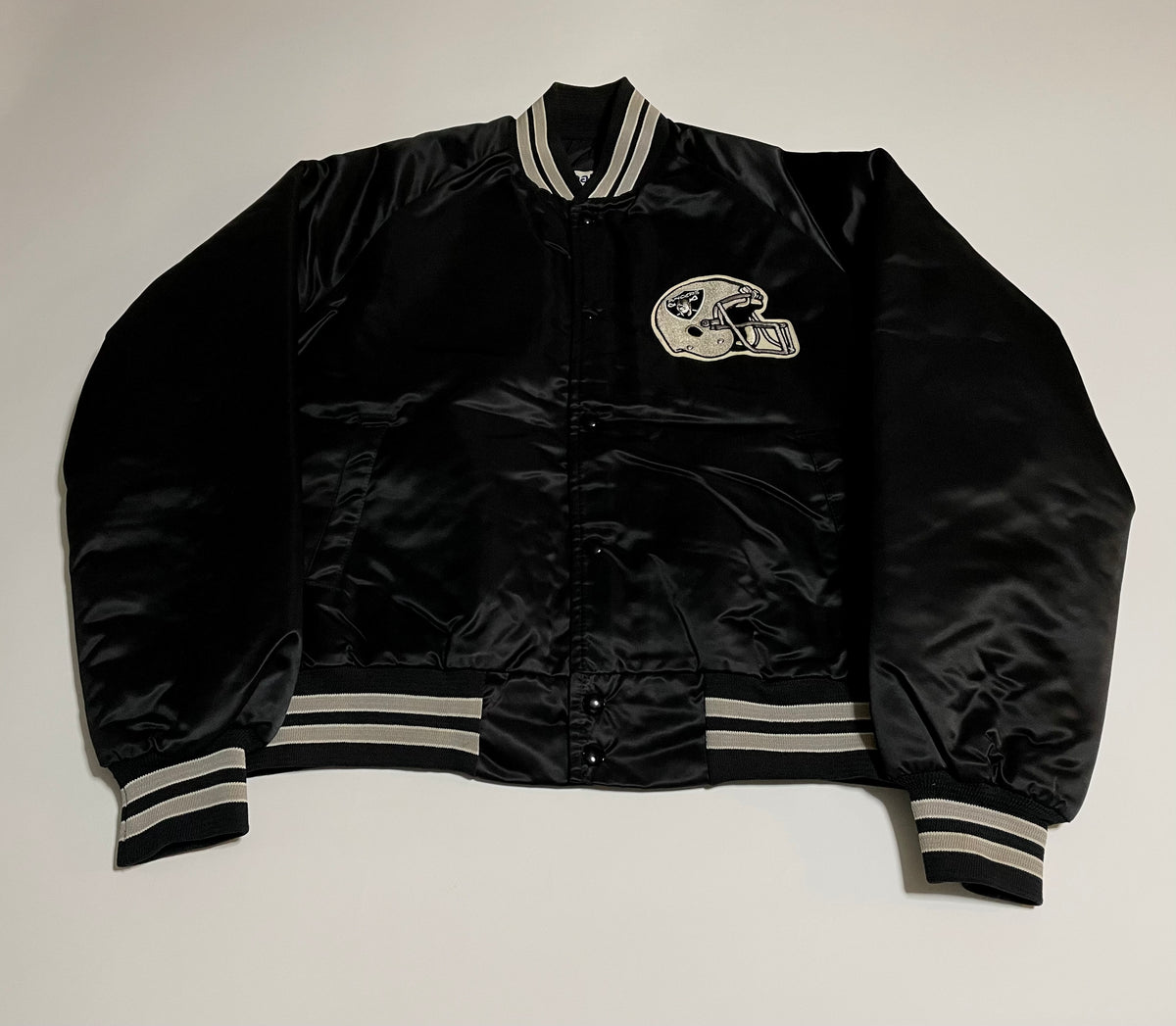 90s vintage RAIDERS Chalk Line varsity jacket M – NO BURCANCY