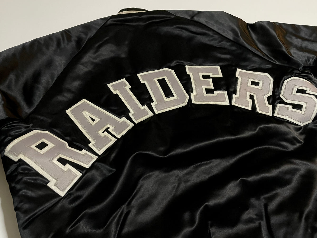 90s vintage RAIDERS Chalk Line varsity jacket M – NO BURCANCY