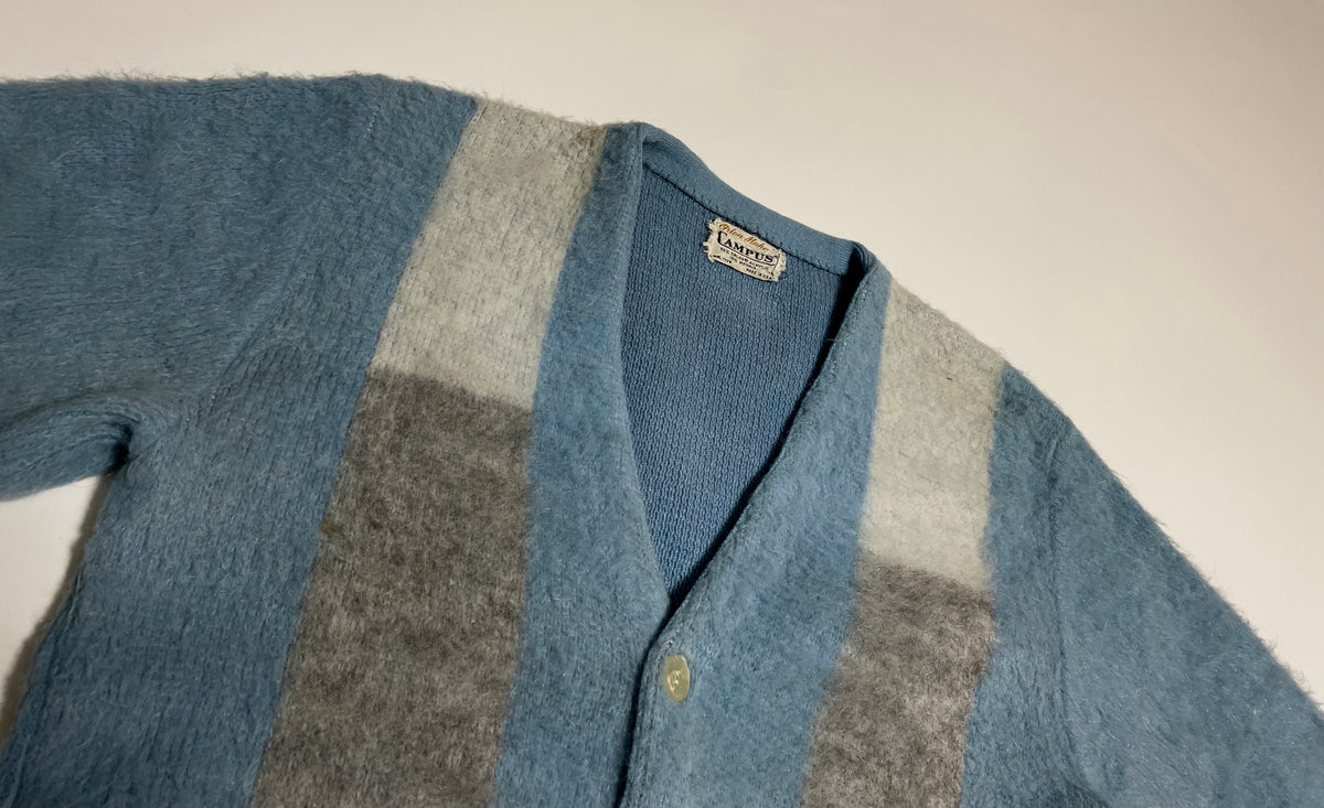 50s vintage CAMPUS Mohair cardigan Light Blue – NO BURCANCY