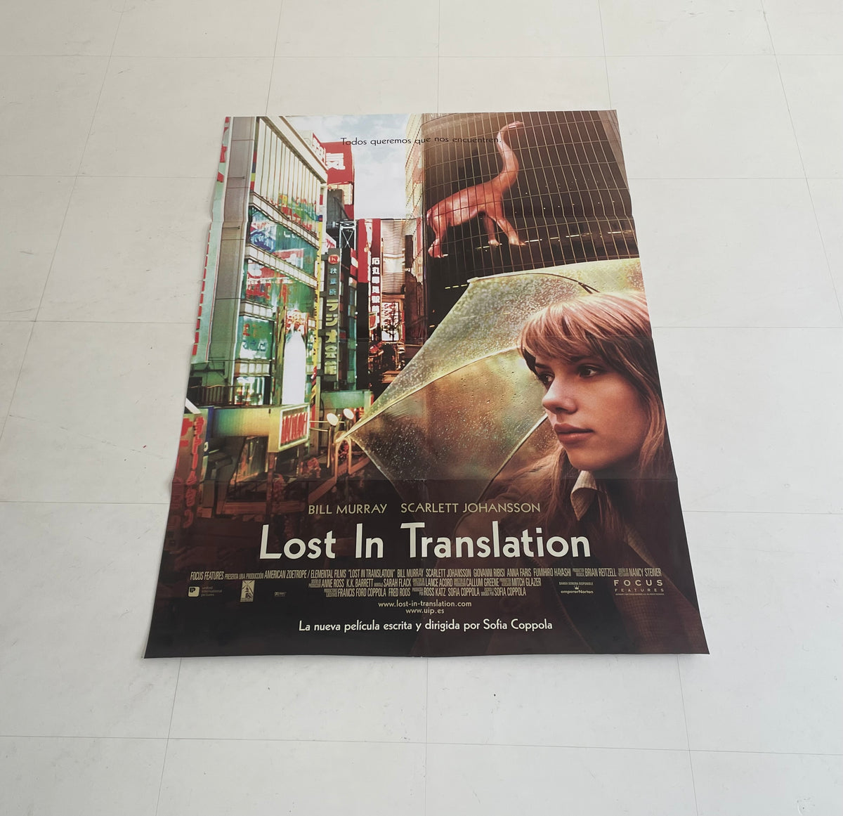 00s Vintage Lost In Translation Original Movie Poster – NO BURCANCY