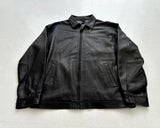 90s Polo Ralph Lauren Leather SwingTop Jacket XL Black