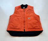 Carhartt Canvas Duck Vest L Orange