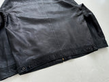 90s Polo Ralph Lauren Leather SwingTop Jacket L Black