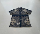 90s Polo RalphLauren Deadstock VINTAGE CALDWELL Cross Paisley Loop Shirt L