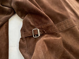 90s Polo Ralph Lauren Nubick Leather Jacket L DeepBrown