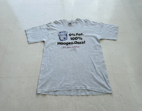 90s Haagen Dazs Sorbet T-shirt L Gray