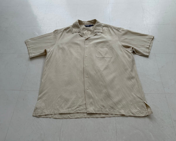 90s Polo Ralph Lauren CALDWELL Loop Shirt XL OffWhite