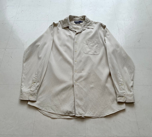 90s Polo Ralph Lauren MARLOWE L/S Shirt L Ivory