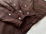 90s Polo Ralph Lauren Rayon Loop Shirt L DeepBrown