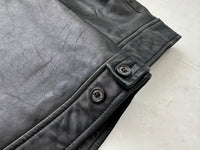 90s Polo Ralph Lauren Leather SwingTop Jacket L Black