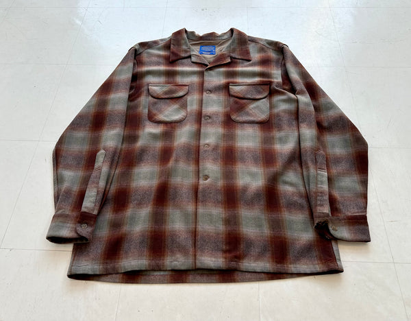 90s Pendleton ShadowPlaid Board Shirt XL Brick