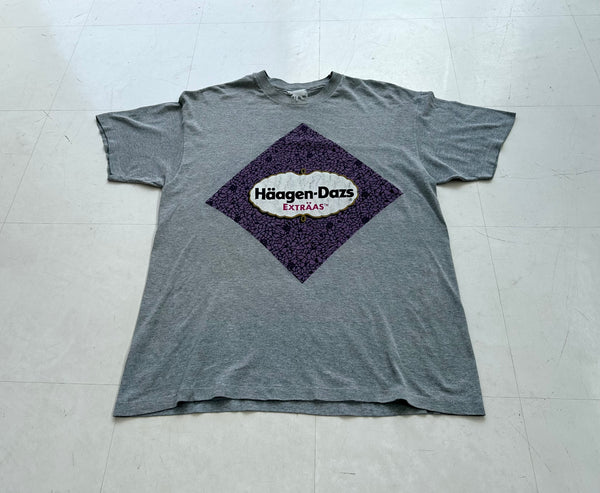90s Haagen Dazs Extras T-shirt Gray