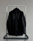 90s Vintage GAP Leather CarCoat M Black