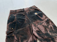 Carhartt Double Knee Pants 31x32 Black SuperFaded