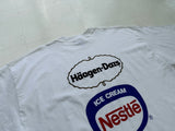 Vintage Haagen Dazs Logo T-shirt XXL White Deadstock