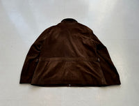 90s Polo Ralph Lauren Nubick Leather Jacket L DeepBrown