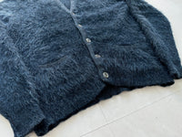 60s Shag A Pac Mohair Cardigan M DeepNavy