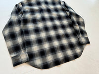 90s Polo Ralph Lauren Shadow Plaid Western Shirt XL Black & White