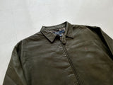 90s Polo Ralph Lauren Leather SwingTop Jacket XL MossGreen