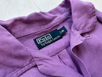 90s Polo Ralph Lauren Silk&Linen Loop L/S Shirt M Lavender