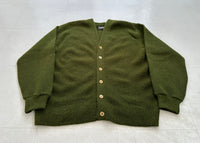 60s CAMPUS Mohair Cardigan L IvyGreen