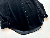 90s Polo Ralph Lauren ARMOND Velvet L/S Shirt L Black