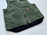 Carhartt Canvas Duck Vest L ForestGreen