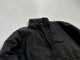 80s Eddie Bauer Leather Puffer Jacket XL Black