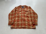 90s Pendleton Shadow Plaid Board Shirt M Orange