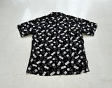 90s Polo Ralph Lauren Dominos Rayon Loop Shirt L Black