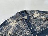 90s Polo RalphLauren Deadstock VINTAGE CALDWELL Cross Paisley Loop Shirt L