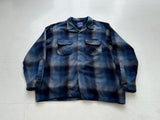 90s Pendleton Shadow Plaid Board Shirt XL Blue