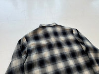 90s Polo Ralph Lauren Shadow Plaid Western Shirt XL Black & White