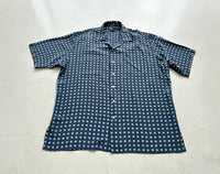 90s Polo Ralph Lauren Polka Dot Silk Loop Shirt L Skyblue