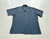 90s Polo Ralph Lauren Polka Dot Silk Loop Shirt L Skyblue