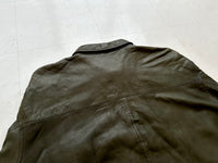 90s Polo Ralph Lauren Leather SwingTop Jacket XL MossGreen