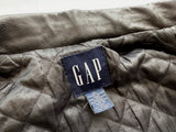 90s GAP Leather Zip Jacket L Black