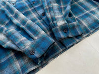 90s Pendleton Shadow Plaid Board Shirt XL Navy Blue