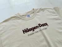 Vintage Haagen Dazs Logo T-shirt XL VANILLA Deadstock